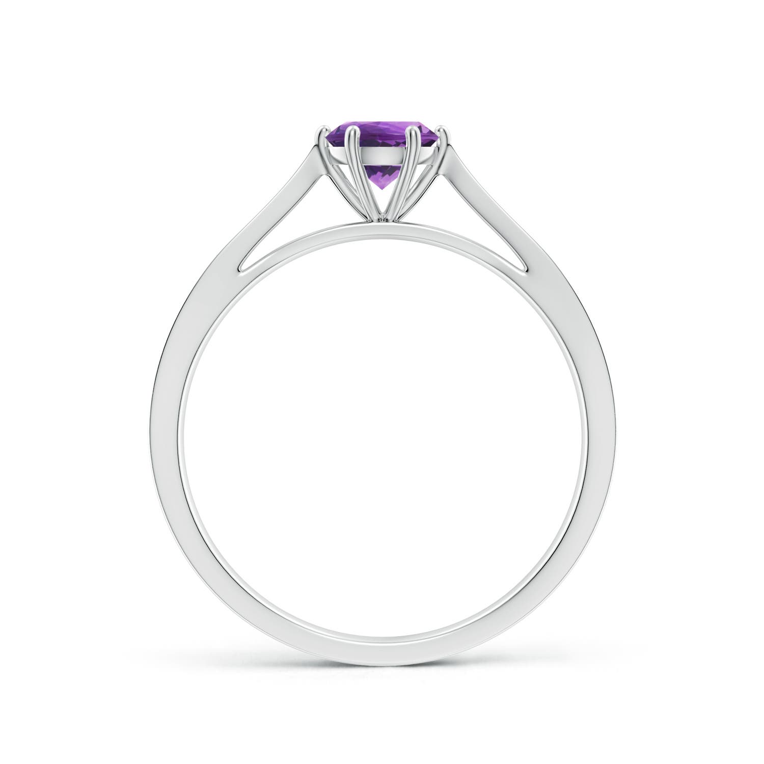 AAA - Amethyst / 0.47 CT / 14 KT White Gold