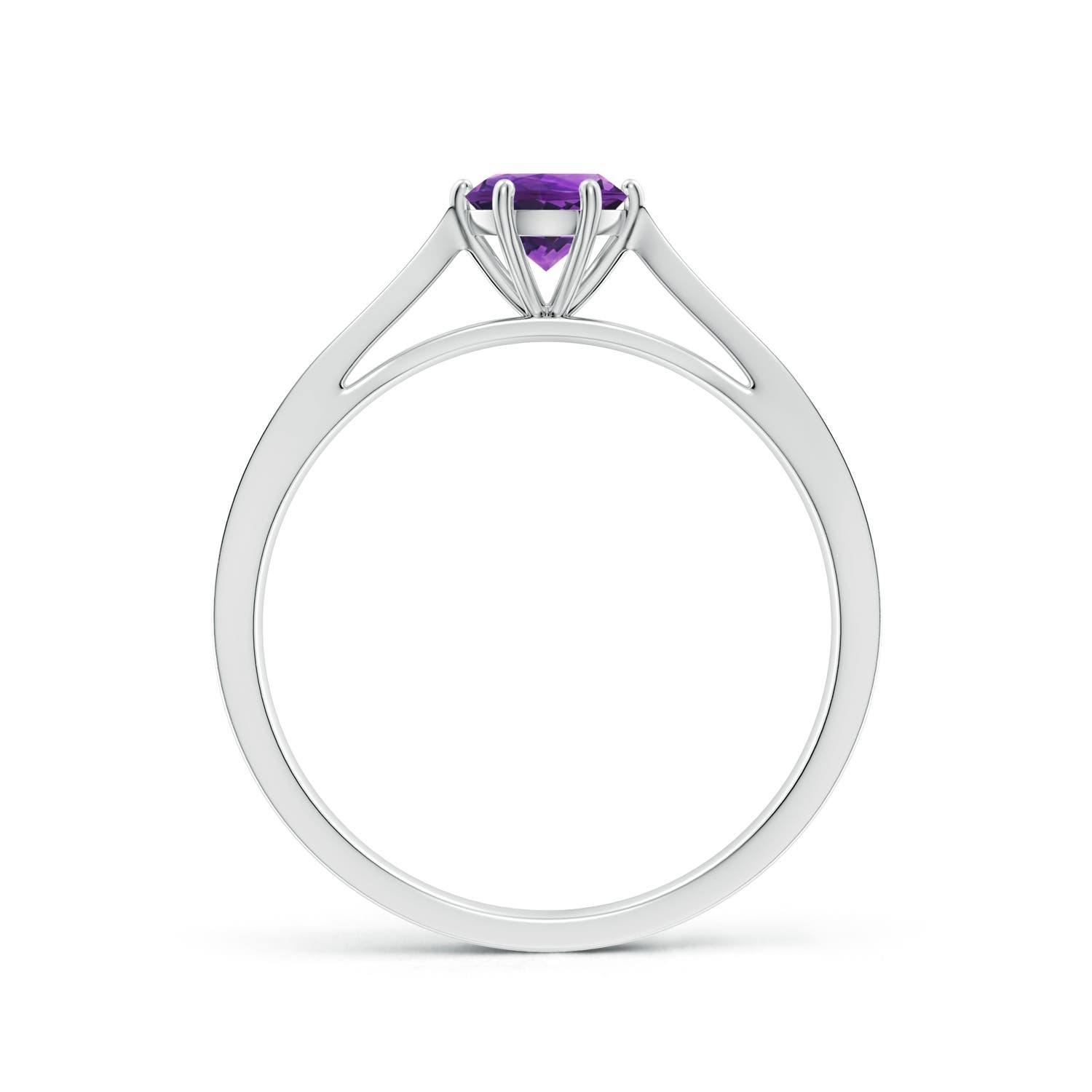 AAAA - Amethyst / 0.47 CT / 14 KT White Gold