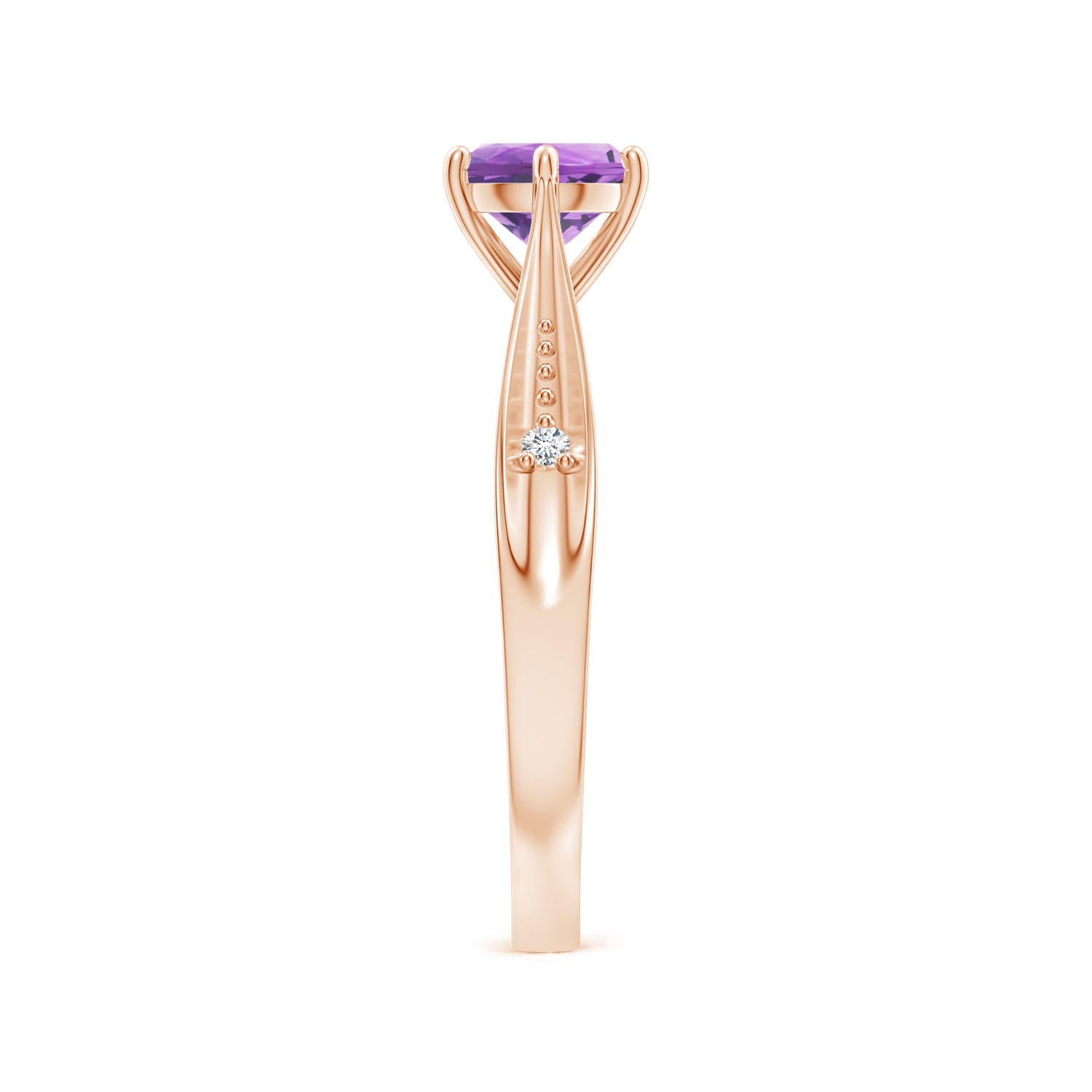 A - Amethyst / 0.82 CT / 14 KT Rose Gold