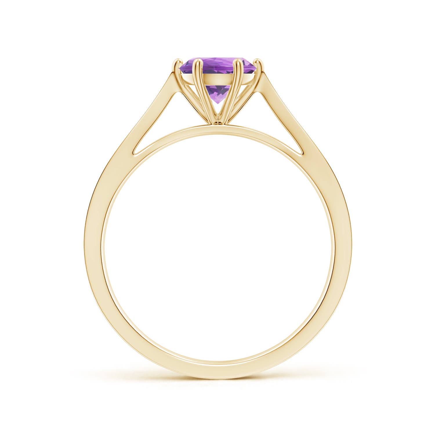 A - Amethyst / 0.82 CT / 14 KT Yellow Gold