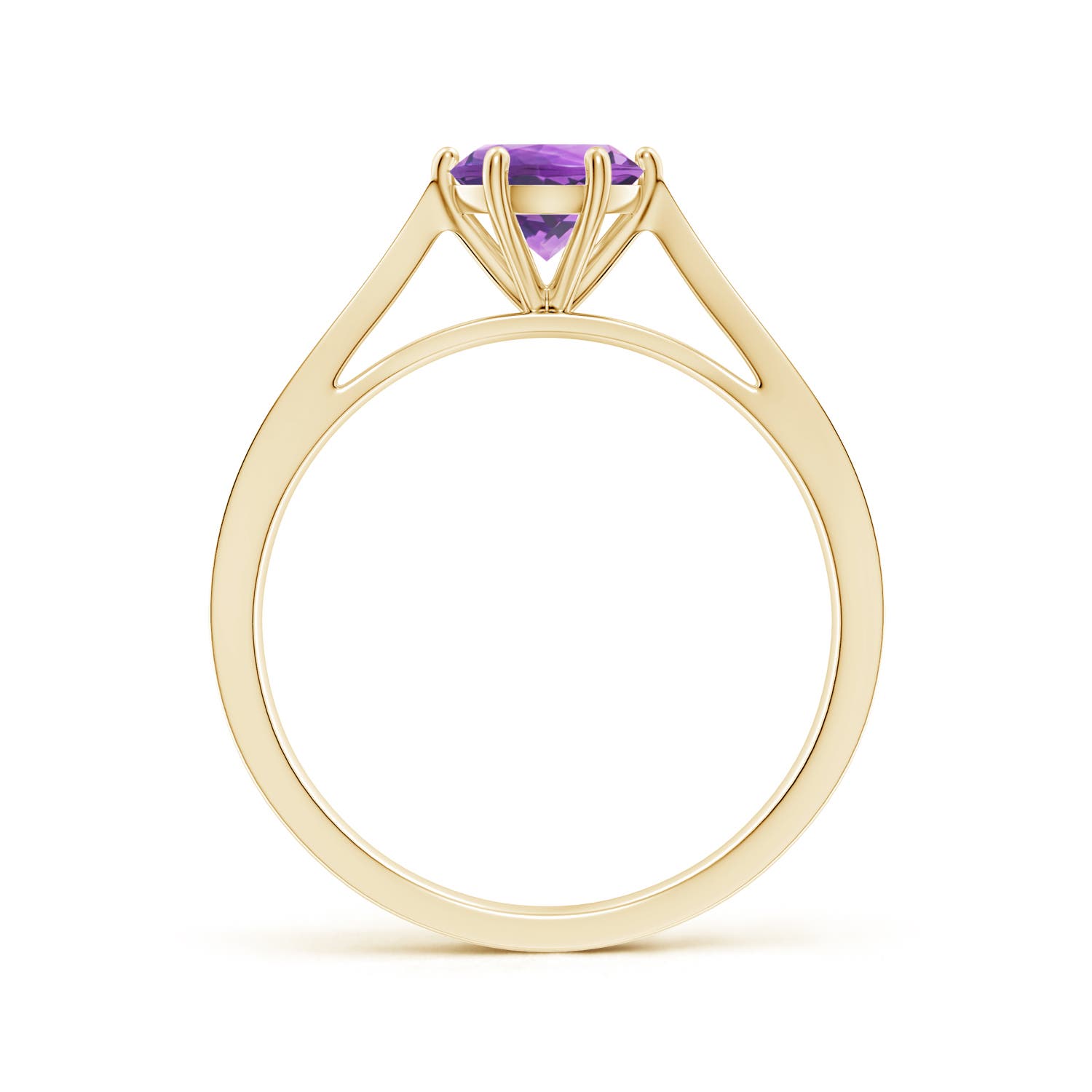 AA - Amethyst / 0.82 CT / 14 KT Yellow Gold