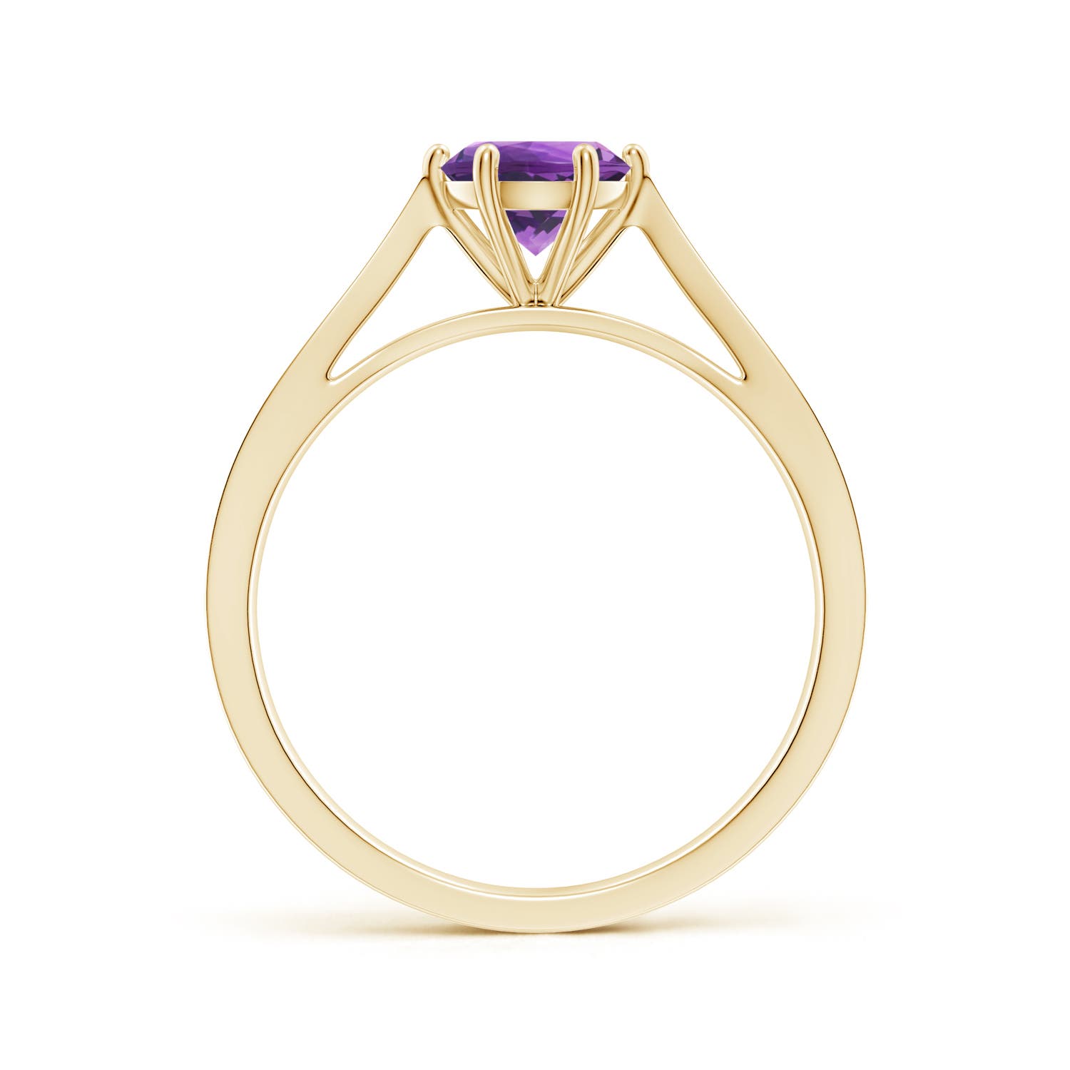 AAA - Amethyst / 0.82 CT / 14 KT Yellow Gold