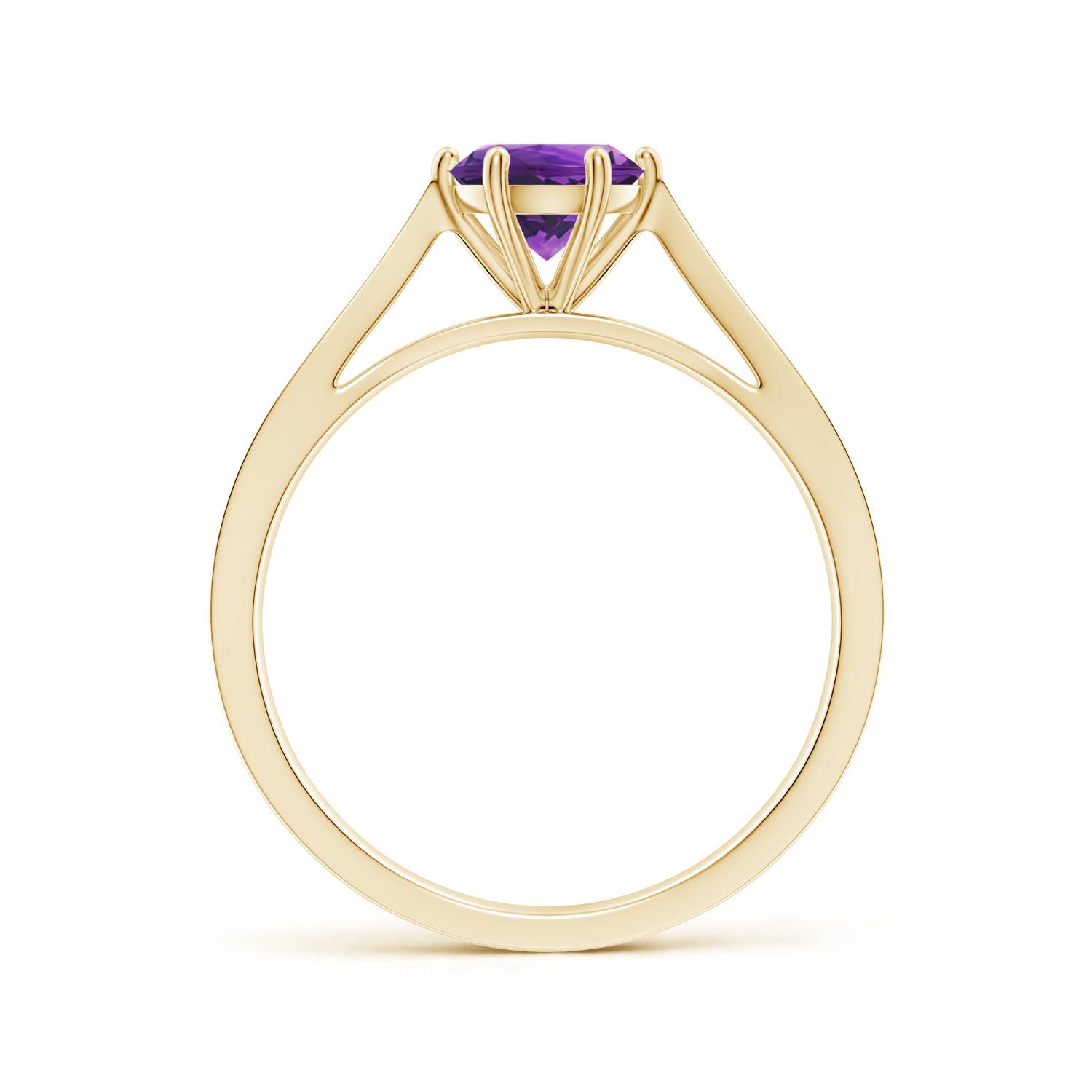 AAAA - Amethyst / 0.82 CT / 14 KT Yellow Gold