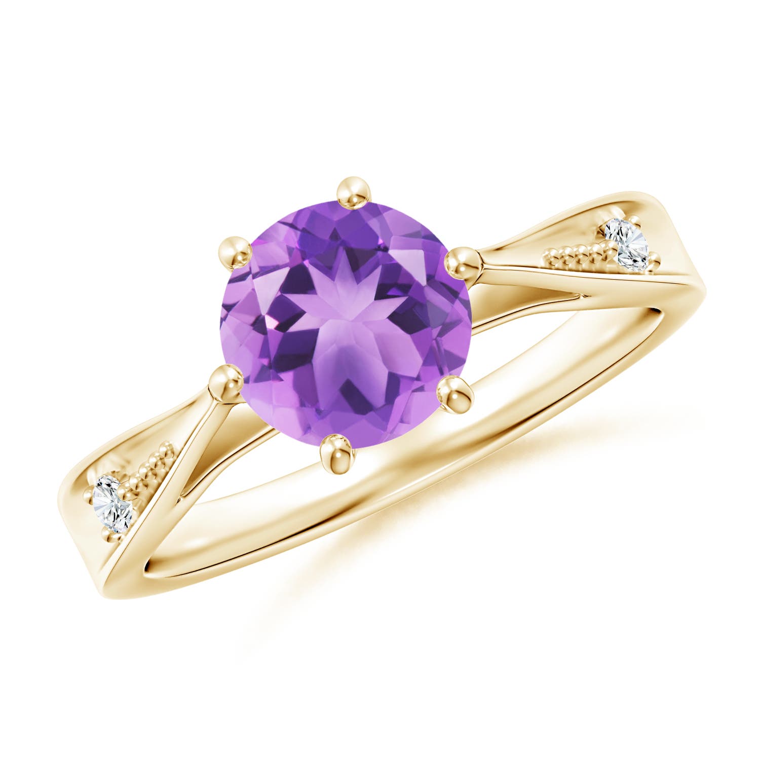 A - Amethyst / 1.18 CT / 14 KT Yellow Gold