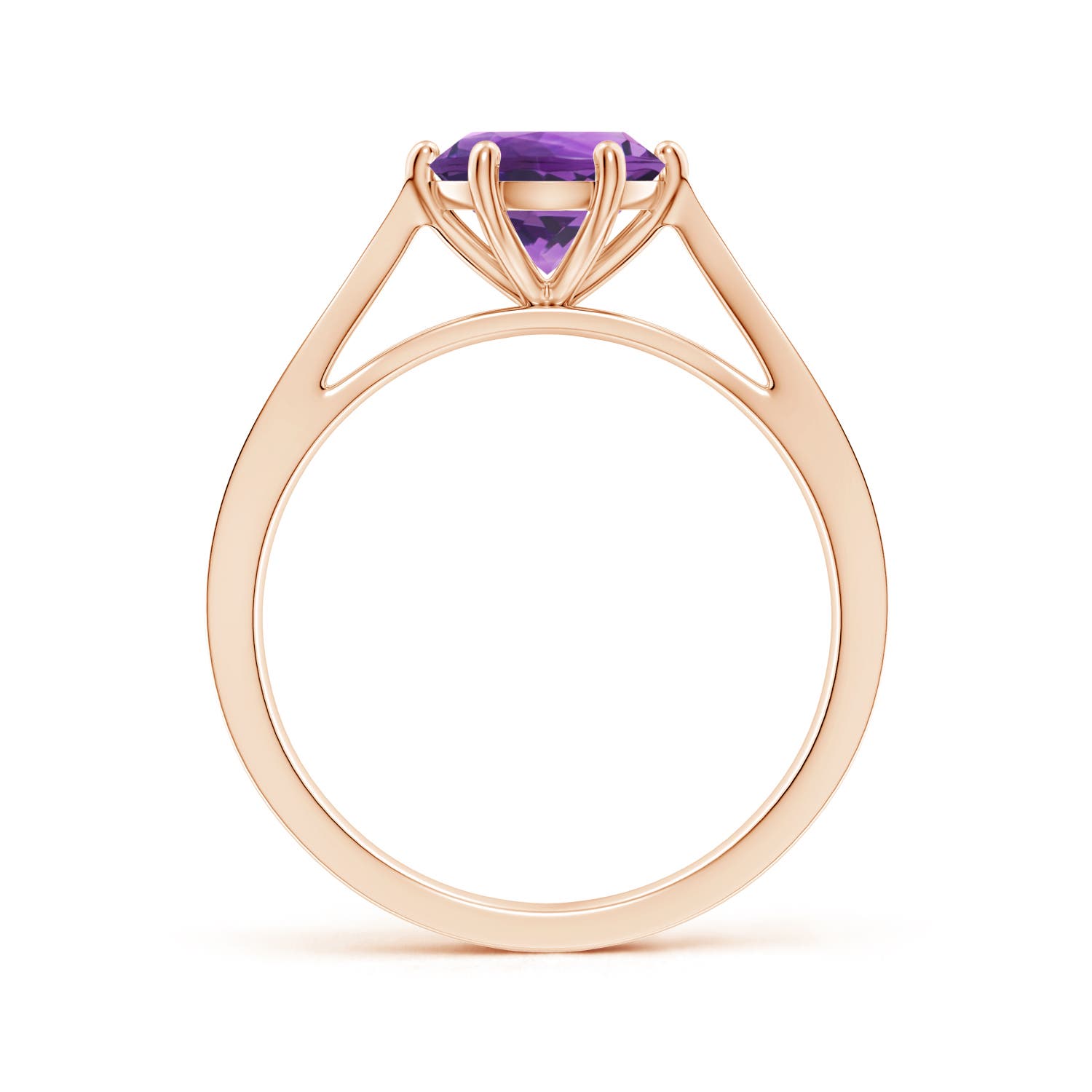 AAA - Amethyst / 1.18 CT / 14 KT Rose Gold