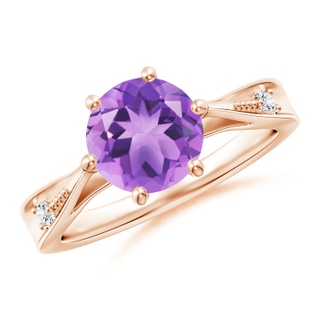 Round A Amethyst
