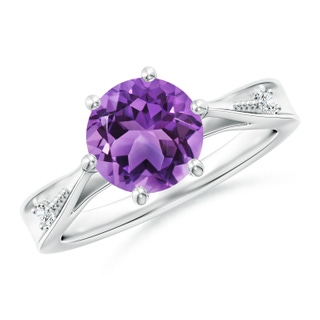Round AA Amethyst