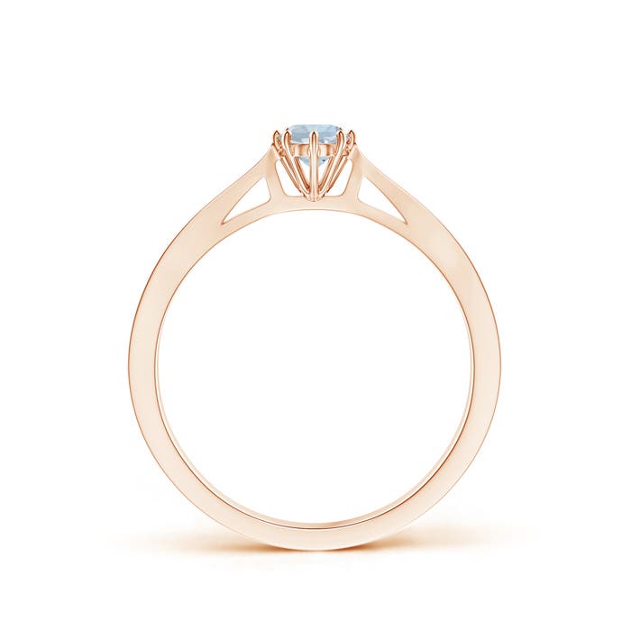 A - Aquamarine / 0.21 CT / 14 KT Rose Gold