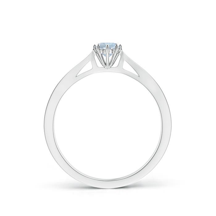 A - Aquamarine / 0.21 CT / 14 KT White Gold