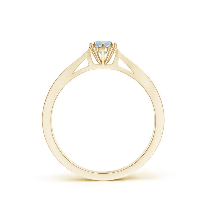 A - Aquamarine / 0.21 CT / 14 KT Yellow Gold