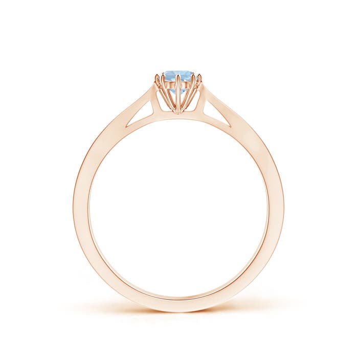 AA - Aquamarine / 0.21 CT / 14 KT Rose Gold