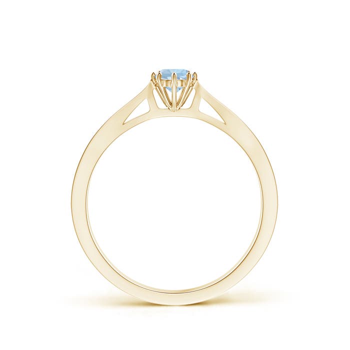 AA - Aquamarine / 0.21 CT / 14 KT Yellow Gold