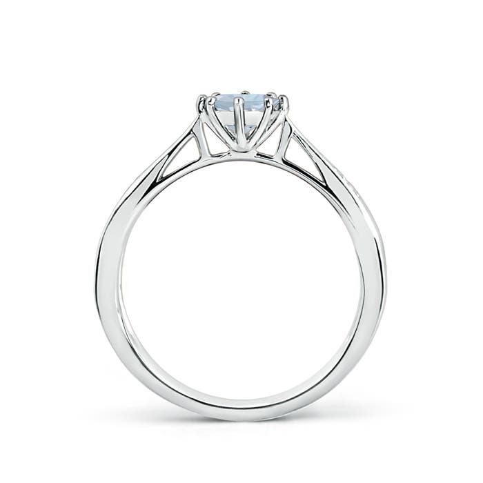 A - Aquamarine / 0.42 CT / 14 KT White Gold