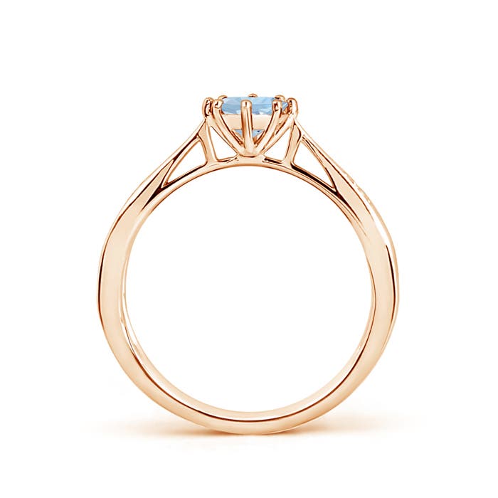 AA - Aquamarine / 0.42 CT / 14 KT Rose Gold