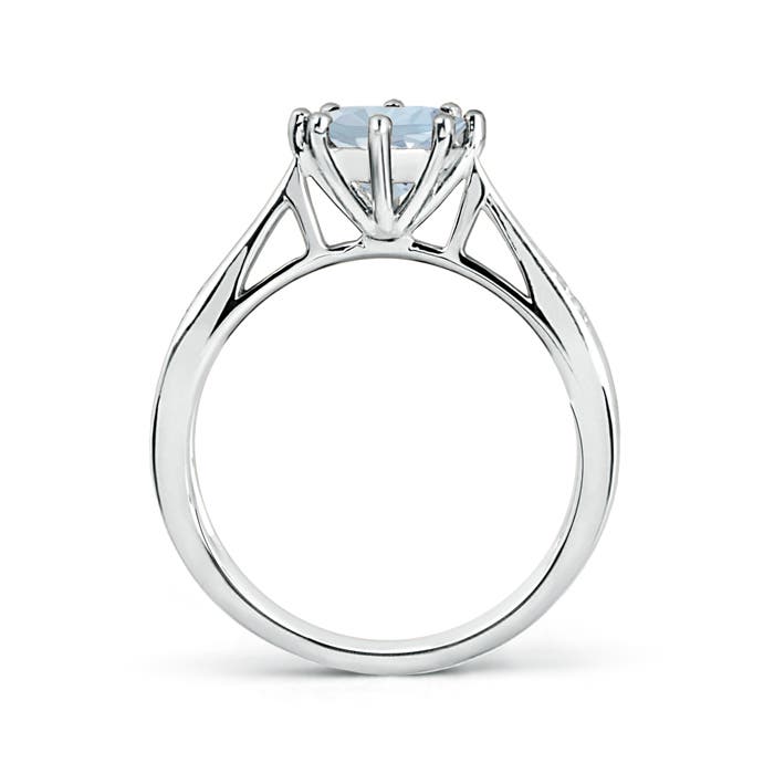 A - Aquamarine / 1.15 CT / 14 KT White Gold