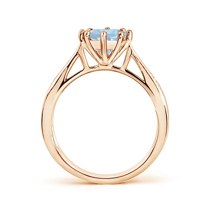 AA - Aquamarine / 1.15 CT / 14 KT Rose Gold