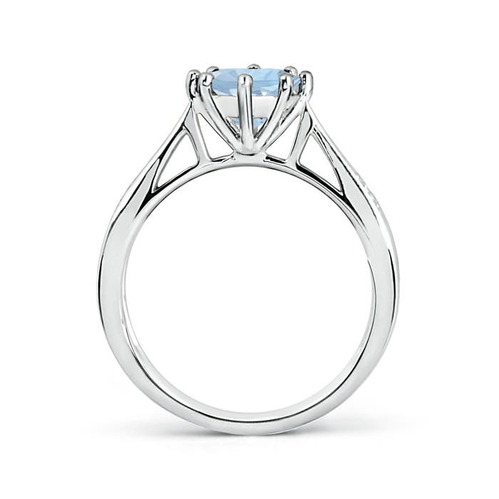 AA - Aquamarine / 1.15 CT / 14 KT White Gold