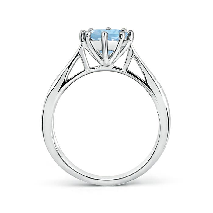 AAA - Aquamarine / 1.15 CT / 14 KT White Gold