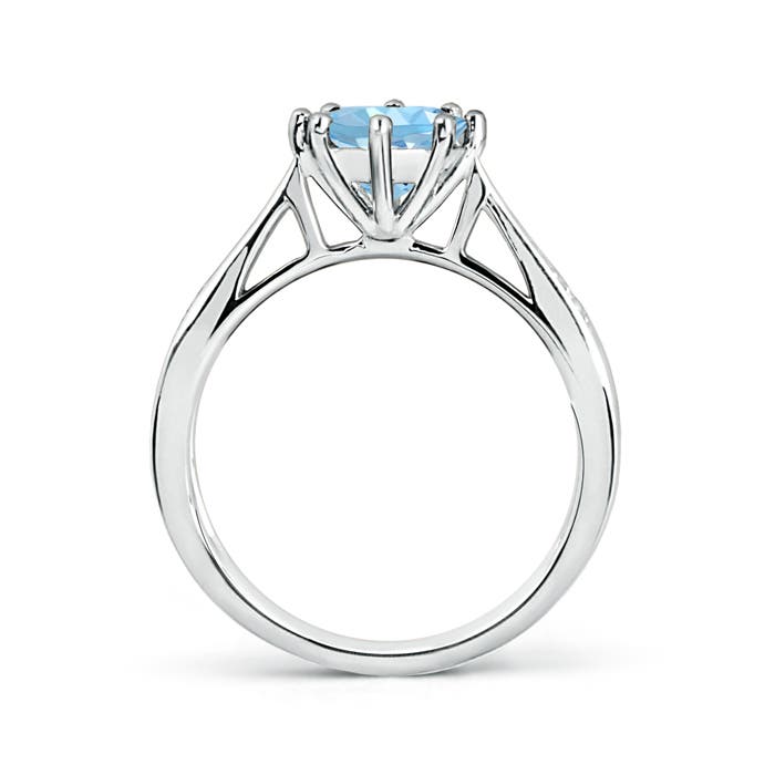 AAAA - Aquamarine / 1.15 CT / 14 KT White Gold