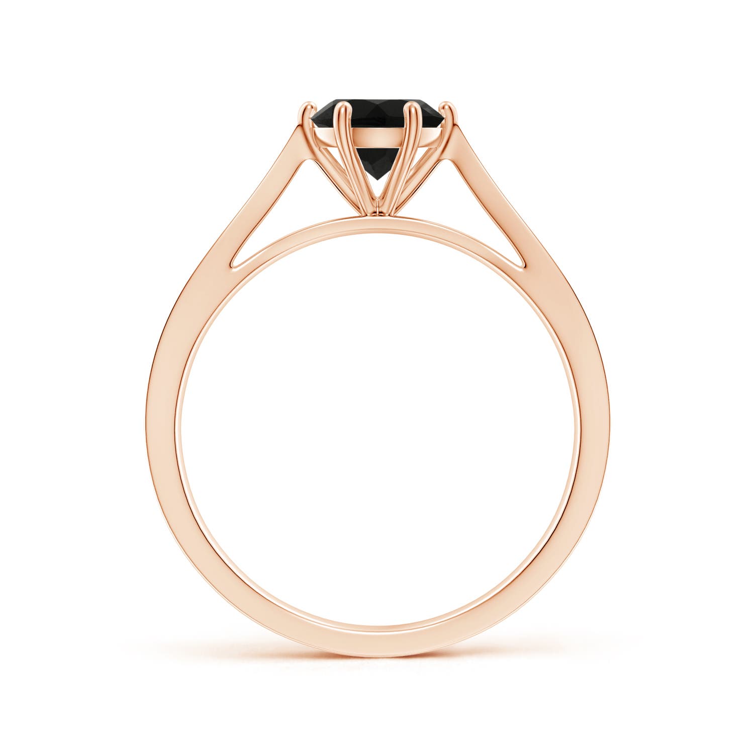 AAA - Black Onyx / 0.72 CT / 14 KT Rose Gold