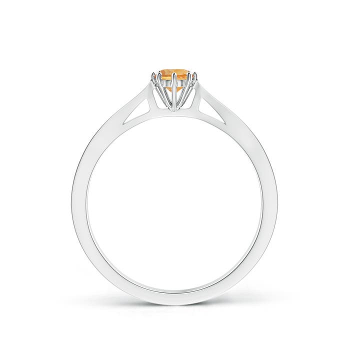 A - Citrine / 0.24 CT / 14 KT White Gold