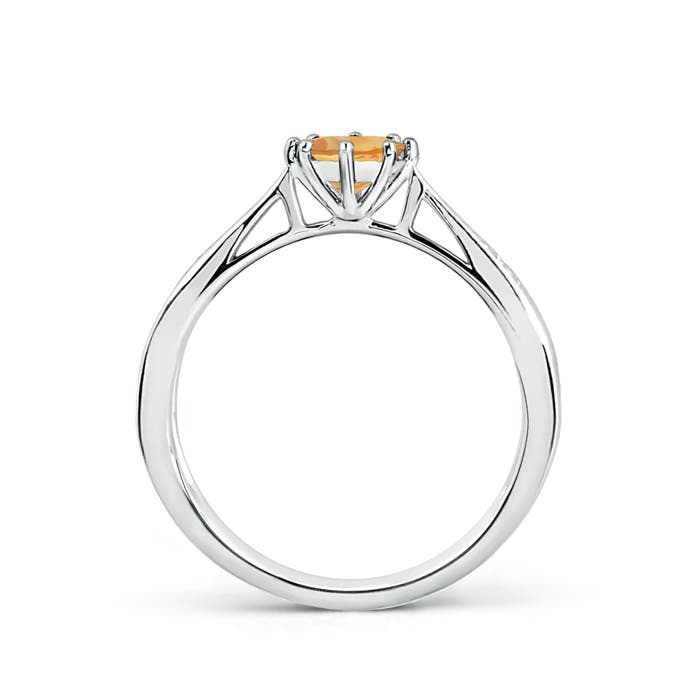 A - Citrine / 0.47 CT / 14 KT White Gold