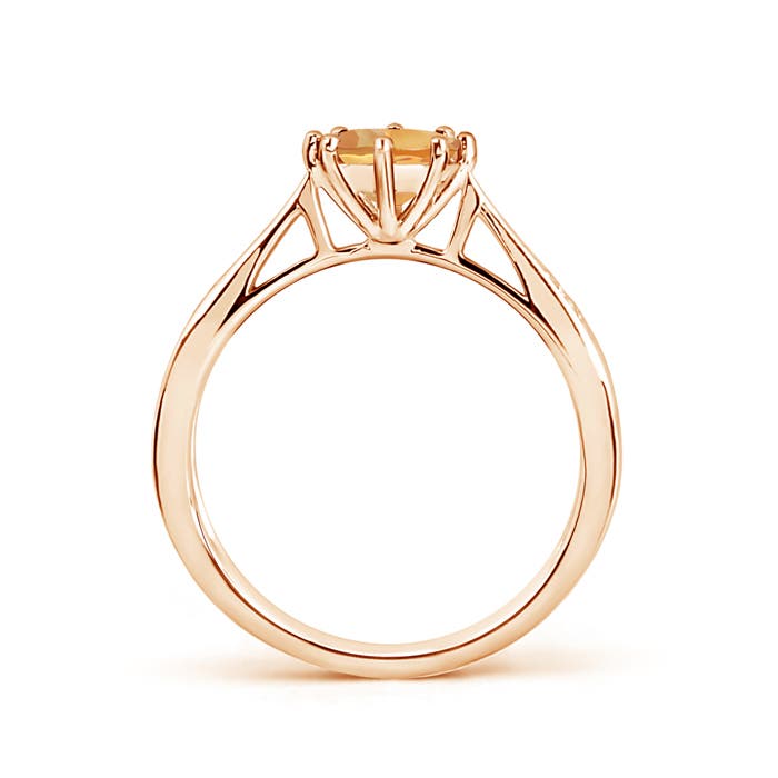 A - Citrine / 0.72 CT / 14 KT Rose Gold