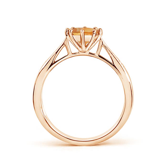 AA - Citrine / 0.72 CT / 14 KT Rose Gold