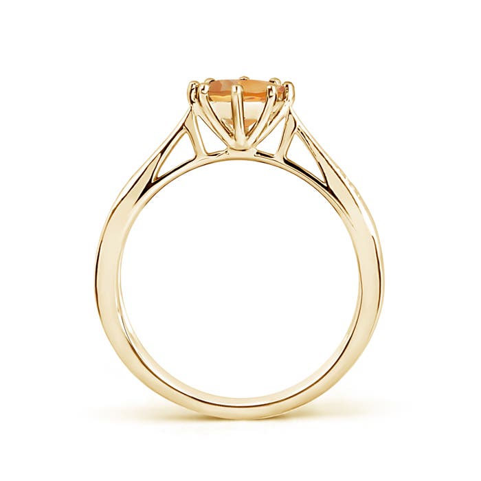 AA - Citrine / 0.72 CT / 14 KT Yellow Gold