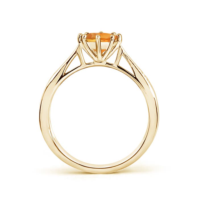 AAA - Citrine / 0.72 CT / 14 KT Yellow Gold