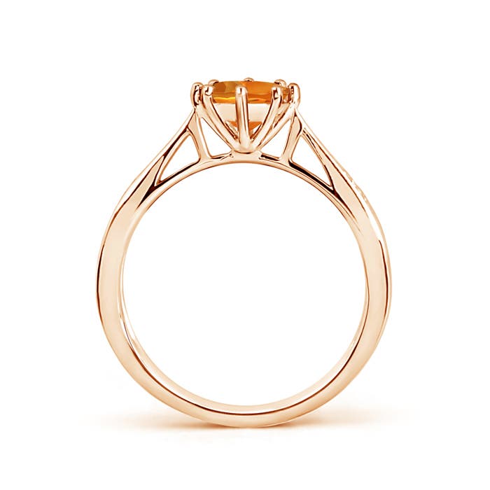 AAAA - Citrine / 0.72 CT / 14 KT Rose Gold