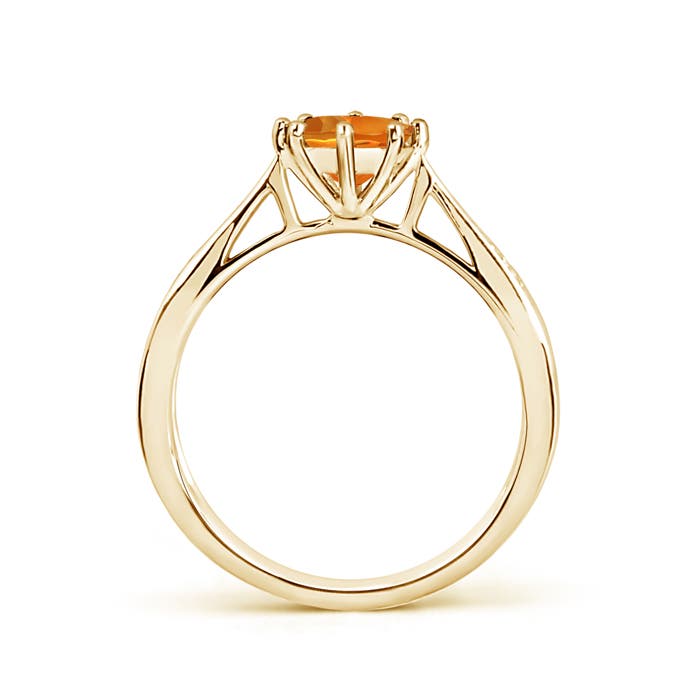 AAAA - Citrine / 0.72 CT / 14 KT Yellow Gold