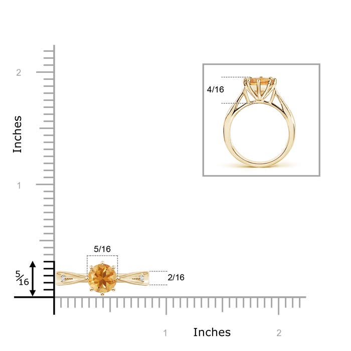 A - Citrine / 1.28 CT / 14 KT Yellow Gold