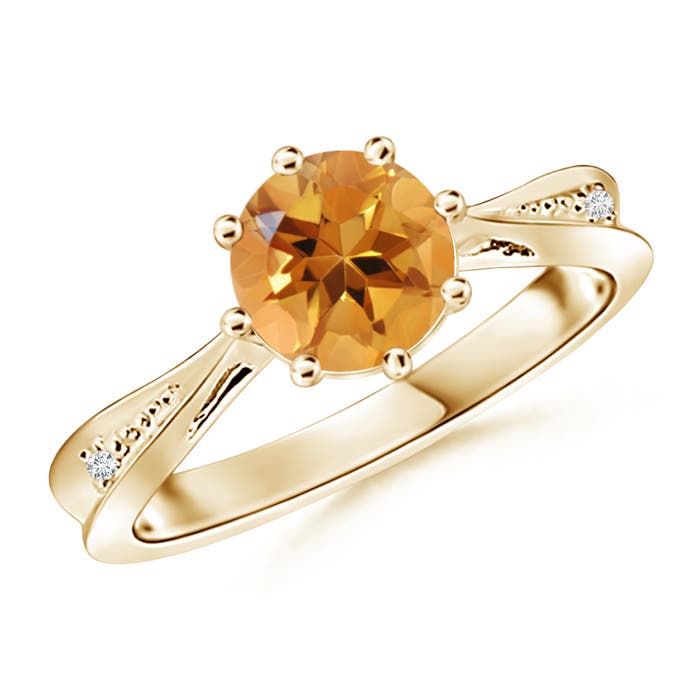 AA - Citrine / 1.28 CT / 14 KT Yellow Gold