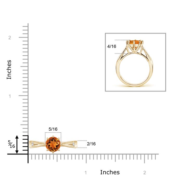 AAAA - Citrine / 1.28 CT / 14 KT Yellow Gold