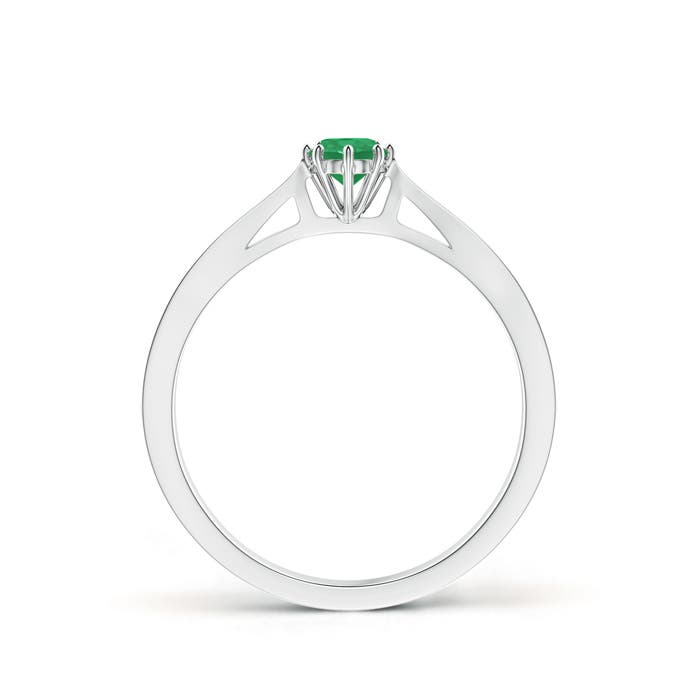 A - Emerald / 0.25 CT / 14 KT White Gold