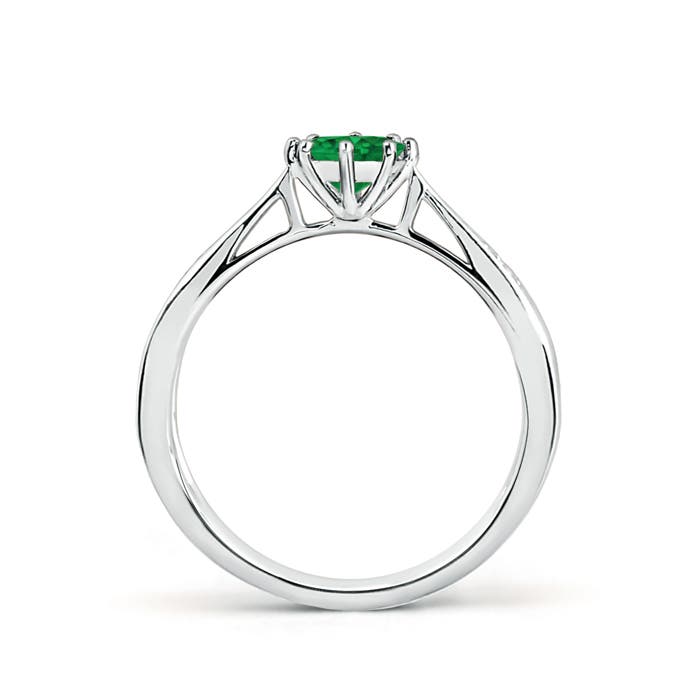 AAA - Emerald / 0.47 CT / 14 KT White Gold