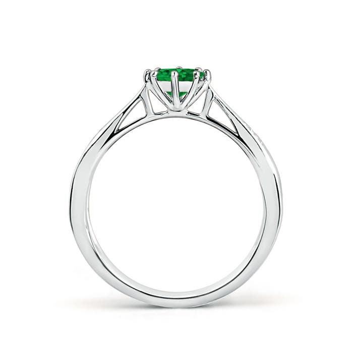 AAAA - Emerald / 0.47 CT / 14 KT White Gold