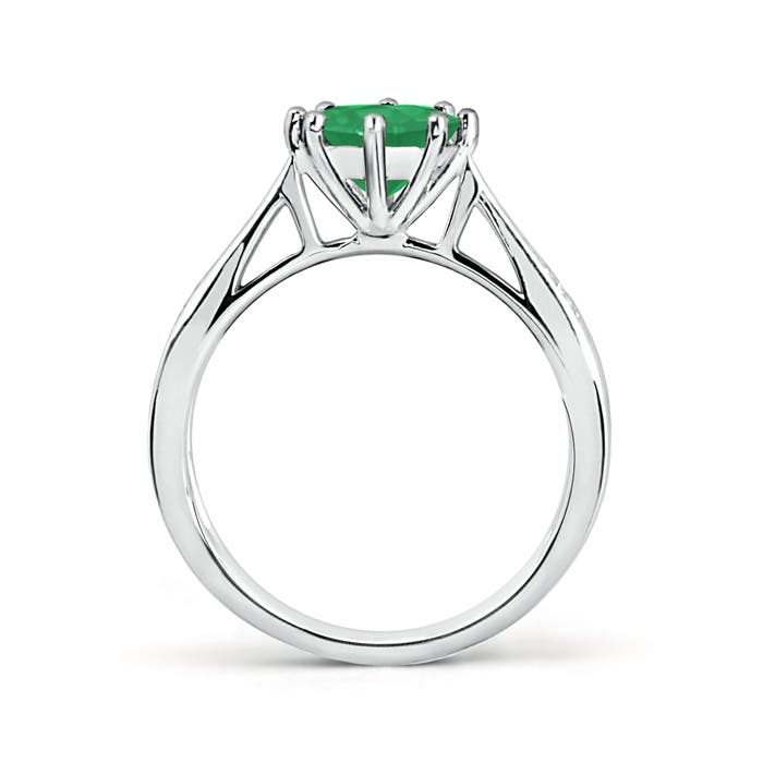 A - Emerald / 1.23 CT / 14 KT White Gold