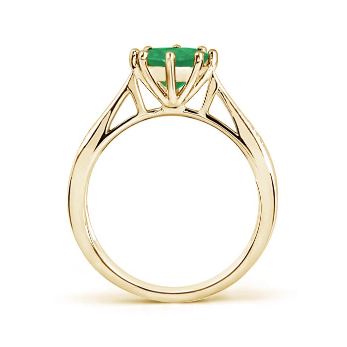 A - Emerald / 1.23 CT / 14 KT Yellow Gold