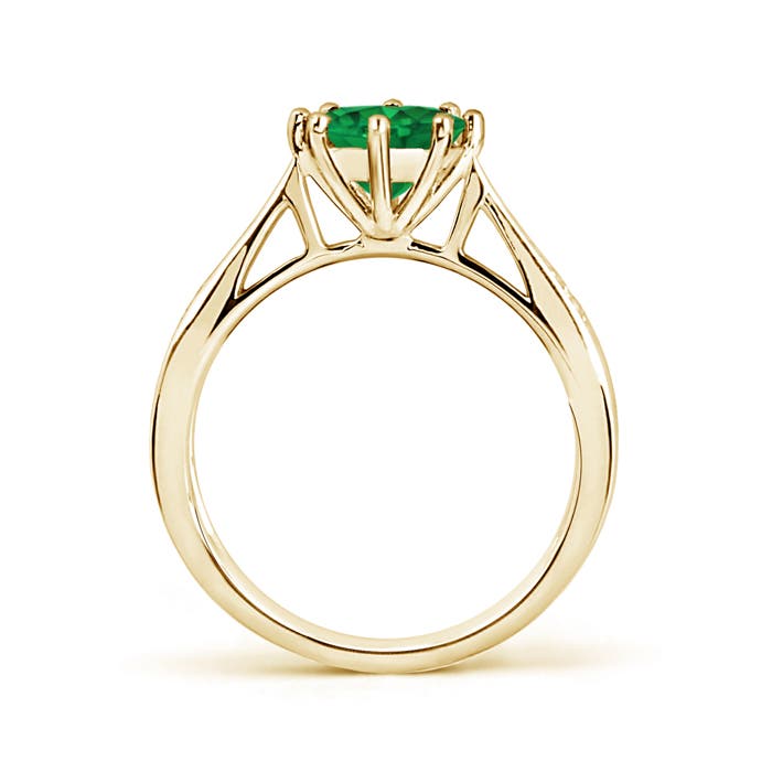 AAA - Emerald / 1.23 CT / 14 KT Yellow Gold