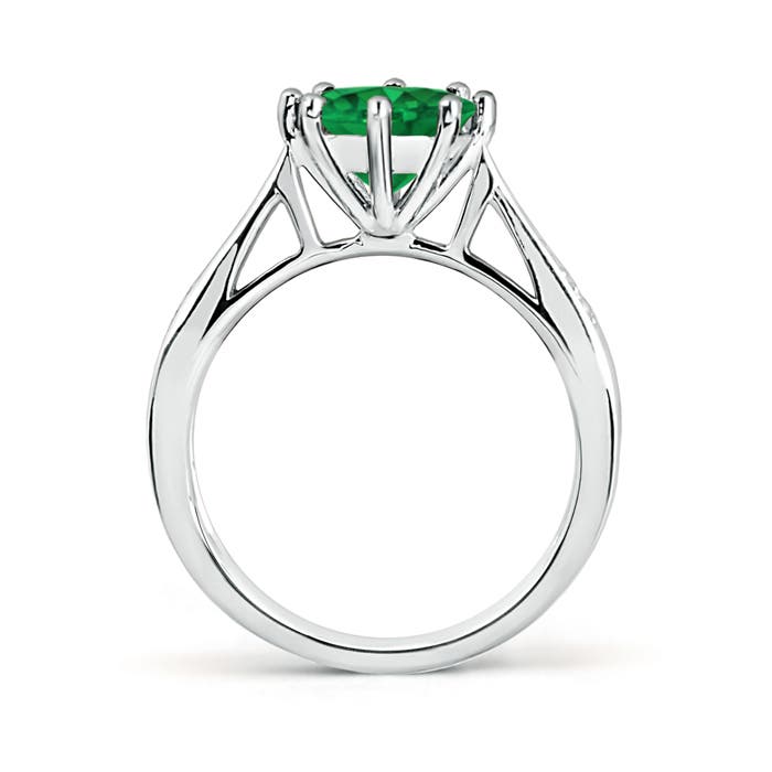 AAA - Emerald / 1.79 CT / 14 KT White Gold