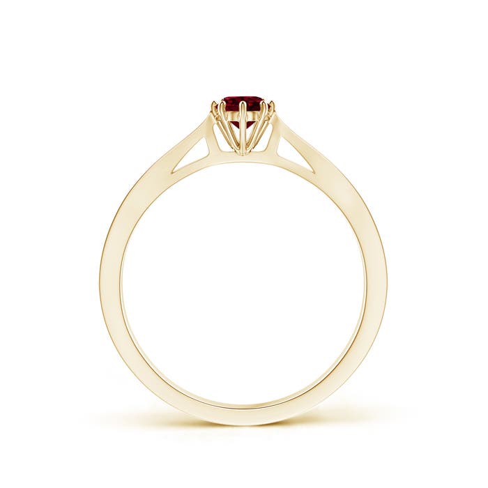 A - Garnet / 0.34 CT / 14 KT Yellow Gold