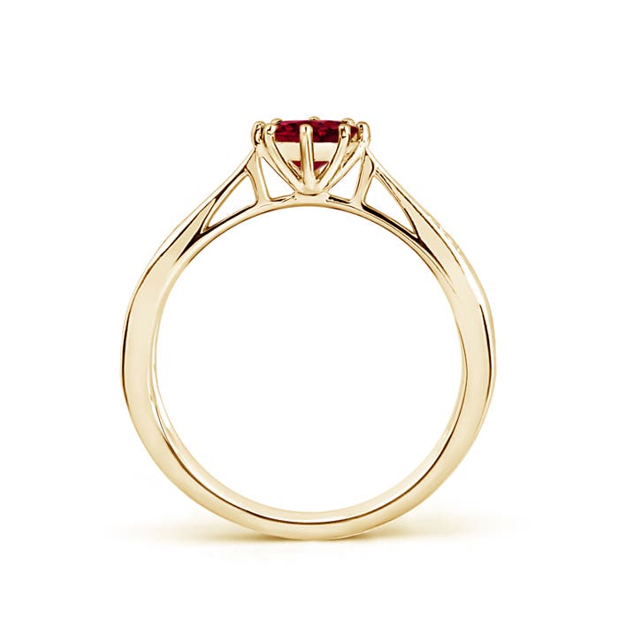 AA - Garnet / 0.62 CT / 14 KT Yellow Gold