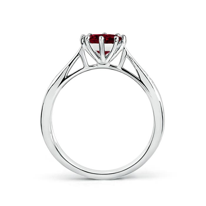 A - Garnet / 1.02 CT / 14 KT White Gold