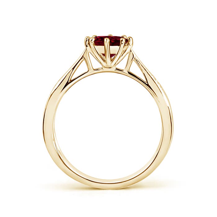 A - Garnet / 1.02 CT / 14 KT Yellow Gold