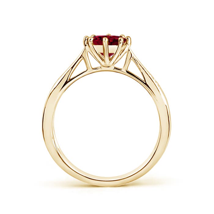 AA - Garnet / 1.02 CT / 14 KT Yellow Gold