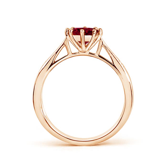 AAA - Garnet / 1.02 CT / 14 KT Rose Gold