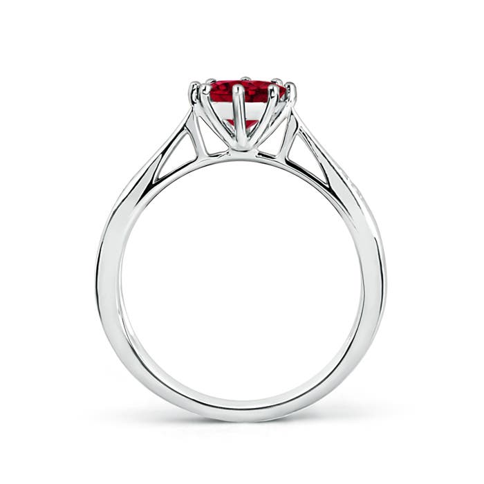 AAAA - Garnet / 1.02 CT / 14 KT White Gold