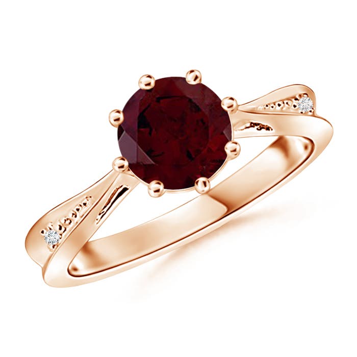 A - Garnet / 1.53 CT / 14 KT Rose Gold